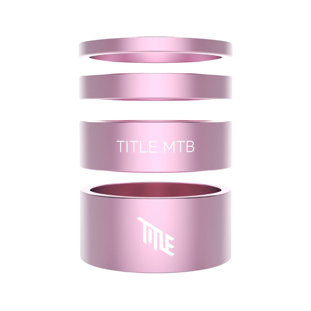 Entretoises De Direction Title Aluminium 1-1/8" - Pink