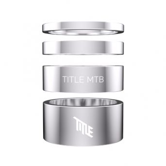 Title Alloy Headset Spacer Kit 1-1/8" - Chrome