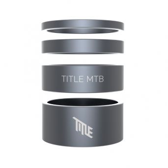 Title Alloy Headset Spacer Kit 1-1/8" - Grey