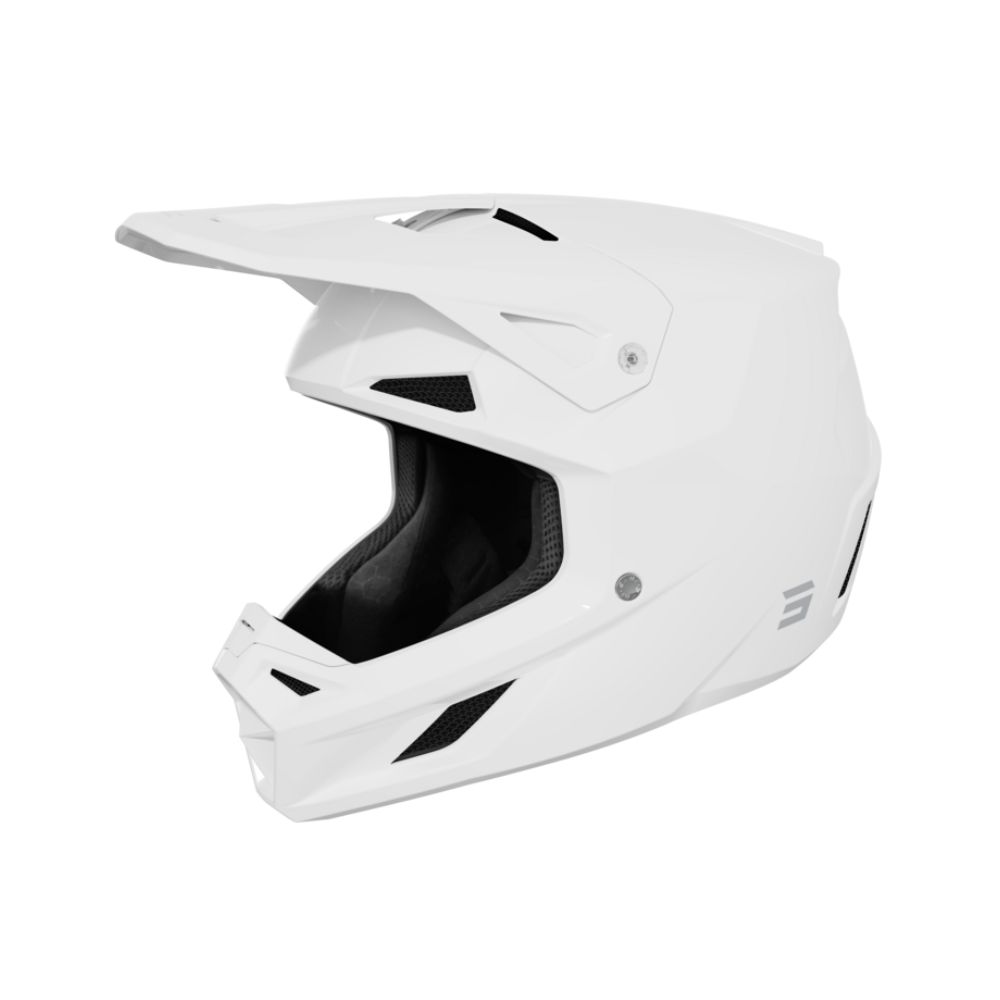 Shot Speed Helmet - Solid White Glossy