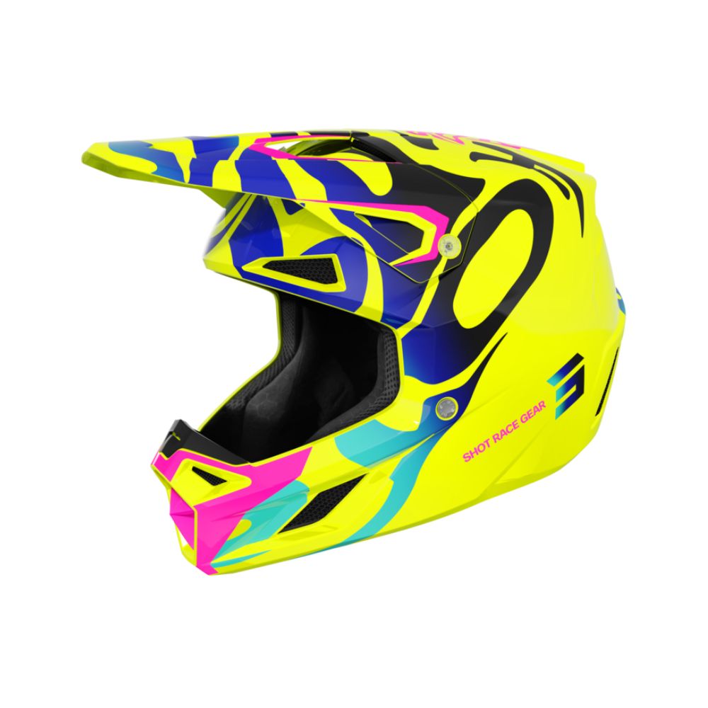 Casque Shot Speed Kid - Ghost Neon Yellow Glossy