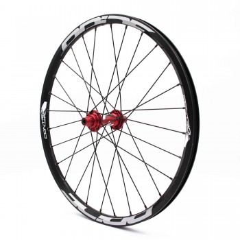 PAIRE DE ROUES PRIDE CONTROL EXP DISC 28H - RED