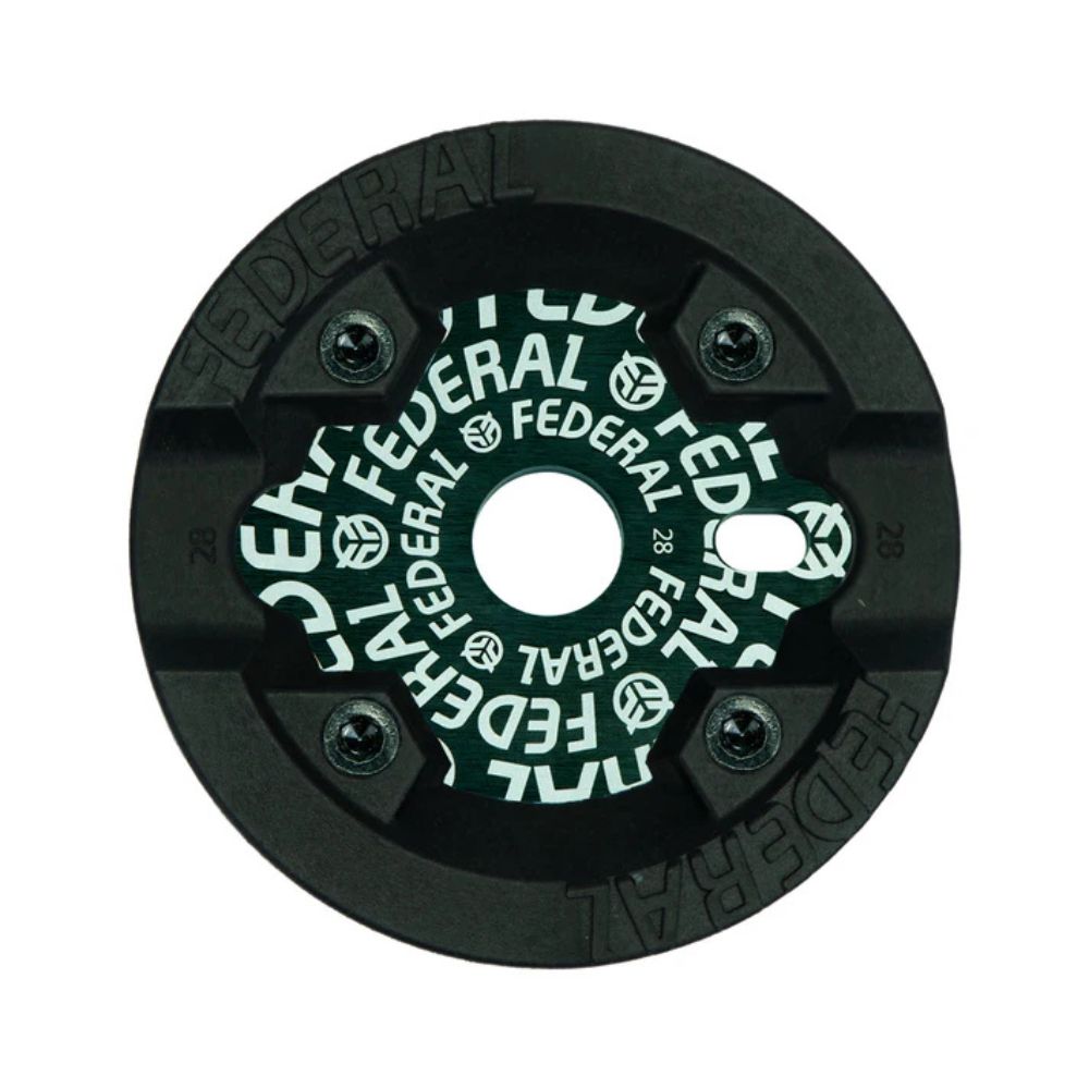 Federal Logo Solid Sprocket W/ Impact Guard Black
