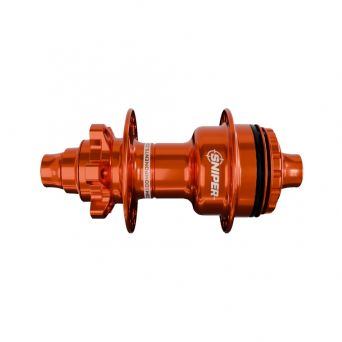 SD-X Sniper Evo Air Rear Hub - 10mm - 28H - Orange