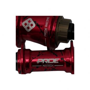Moyeux Pride Matrix Splash Red/Black - 20/10mm - 36H