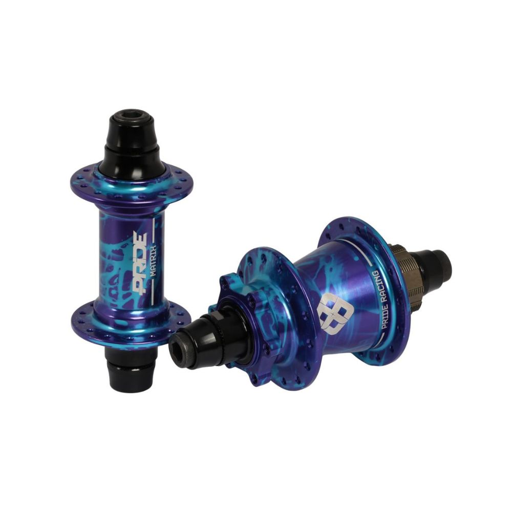 Moyeux Pride Matrix Splash Blue/Purple - 10/10mm - 28H