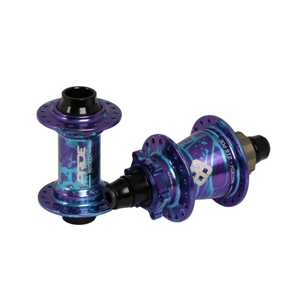 Moyeux Pride Matrix Splash Blue/Purple - 20/10mm - 36H
