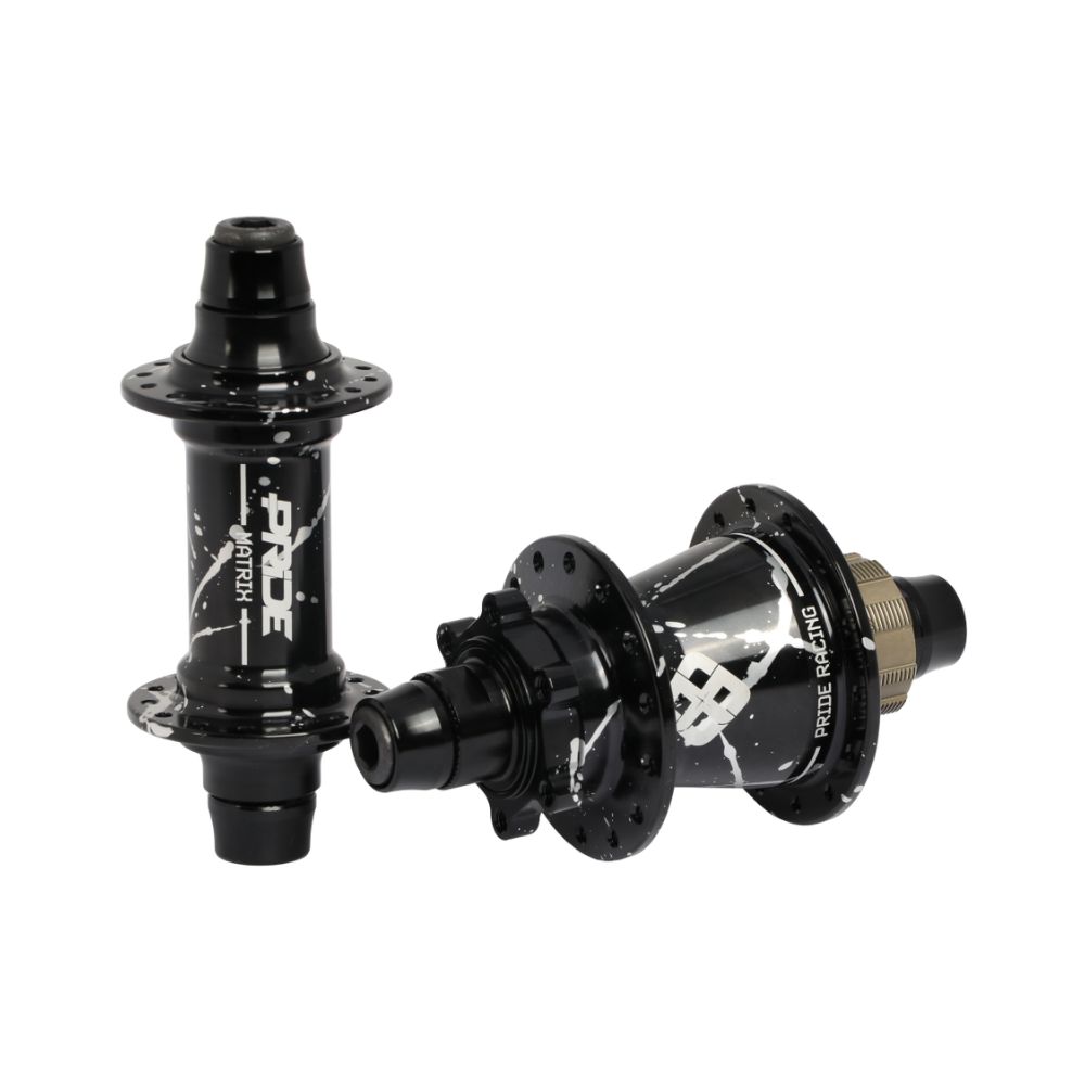 Moyeux Pride Matrix Splash Black/Silver - 10/10mm - 28H