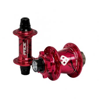 Moyeux Pride Matrix Splash Red/Black - 10/15mm - 28H