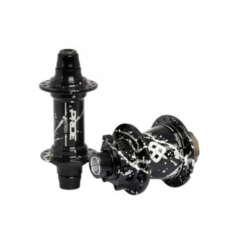 Pride Matrix Hubs Splash Black/Silver - 10/15mm - 28H