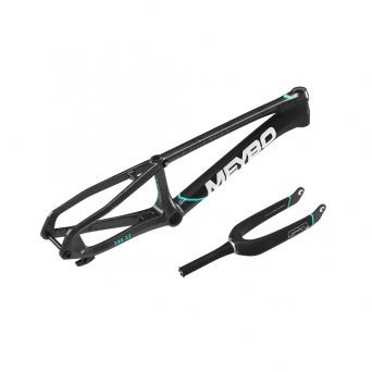 Meybo HSX Carbon 2026.5 Frame/Fork Kit - Matte Black/Teal/Grey
