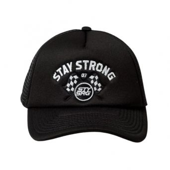Stay Strong Speed & Style Trucker Cap - Black