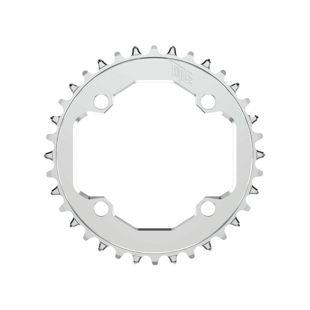 Couronne Title CR1 - 104 BCD - Shimano 12S - Chrome