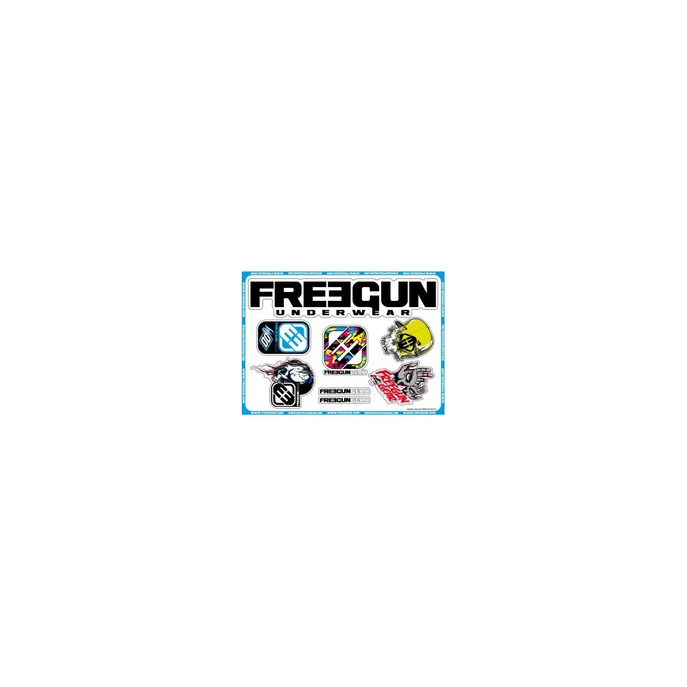 PACK STICKERS SHOT FREEGUN CAMO