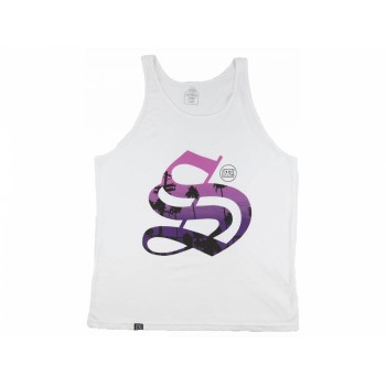 STAY STRONG PALMS WHITE SLEEVELESS TSHIRT