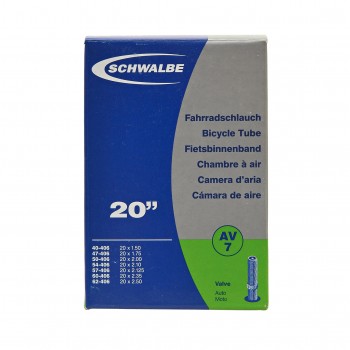 CHAMBRE A AIR SCHWALBE - 20" - SCHRADER - BOITE