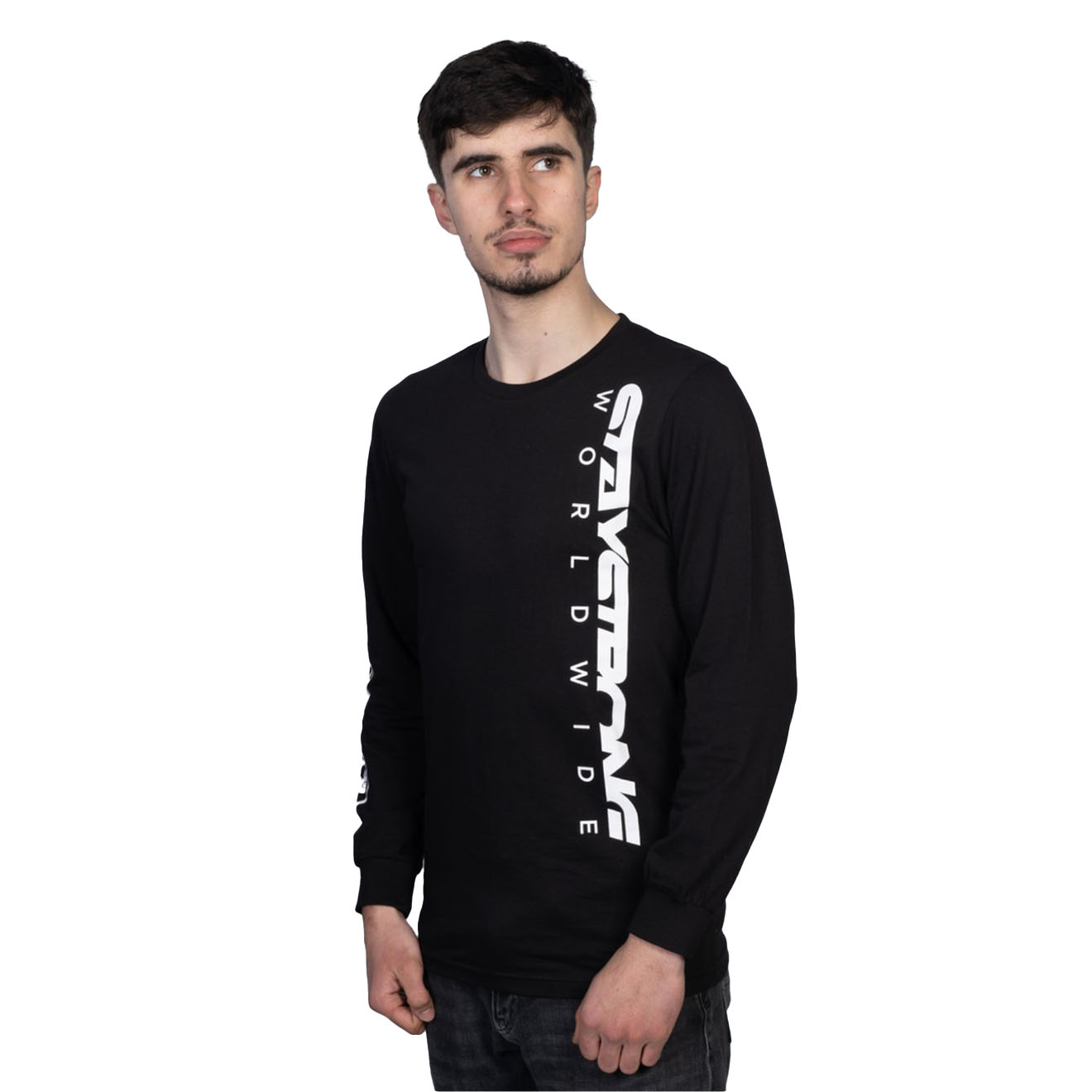 Stay Strong T-SHIRT L/S STAYSTRONG ICON WORLDWIDE BLACK